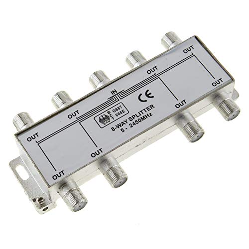 SAT & BK-Verteiler 8-fach Splitter 100dB geschirmt HD- und Unicable- tauchglich von SeKi