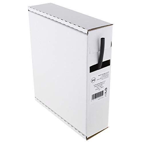 Schrumpfschlauch schwarz 3:1, 4,8-1,6mm, 7 Meter - Spenderbox Schrumpfschlauch schwarz 3:1, 4,8-1,6mm, 7 Meter - Spenderbox von SeKi