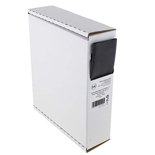 Schrumpfschlauch schwarz 3:1 mit Kleber, 24,0-8,0mm, 1,5 Meter - Spenderbox von SeKi