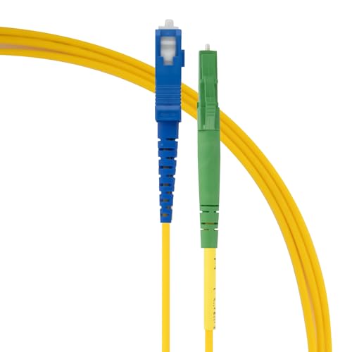 SeKi 10 Meter LWL Glasfaserkabel Simplex SC/UPC auf LC/APC 8° Stecker, 9/125μm OS2 Patchkabel, Lichtwellenleiter LSZH, Gelb, Singlemode SeKi 10 Meter LWL Glasfaserkabel Simplex SC/UPC auf LC/APC 8° Stecker, 9/125μm OS2 Patchkabel, Lichtwellenleiter LSZH, Gelb, Singlemode von SeKi