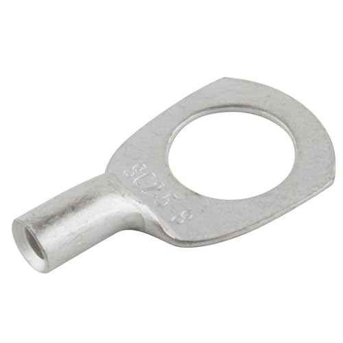 SeKi 25x Rohrkabelschuhe 2,5mm² Loch-Ø M8 Unisoliert Kabelschuh aus Kupfer verzinnt - Kabel-Verbinder für Batteriekabel, Verteilerkästen, Kfz SeKi 25x Rohrkabelschuhe 2,5mm² Loch-Ø M8 Unisoliert Kabelschuh aus Kupfer verzinnt - Kabel-Verbinder für Batteriekabel, Verteilerkästen, Kfz von SeKi