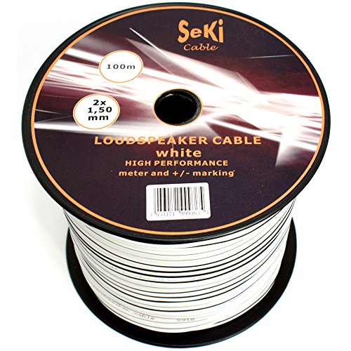 SeKi 2x1,50mm2 - 100m - weiss - CCA - Audiokabel - Boxenkabel SeKi 2x1,50mm2 - 100m - weiss - CCA - Audiokabel - Boxenkabel von SeKi