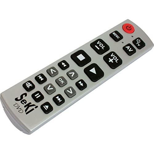 SeKi DVD silber lernfähige Universal-Fernbedienung mit großen Tasten - für Senioren + Kinder SeKi DVD silber lernfähige Universal-Fernbedienung mit großen Tasten - für Senioren + Kinder von SeKi
