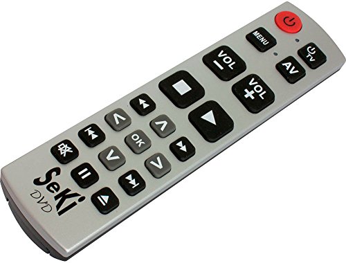 SeKi DVD silber-schwarz lernfähige Universal-Fernbedienung mit großen Tasten - für Senioren + Kinder SeKi DVD silber-schwarz lernfähige Universal-Fernbedienung mit großen Tasten - für Senioren + Kinder von SeKi