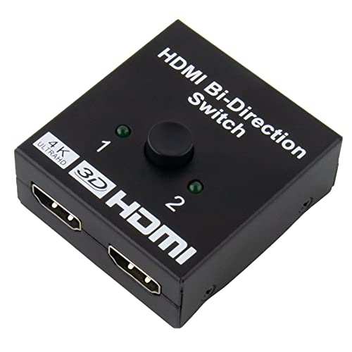 SeKi HDMI 2 in 1 Out Umschalter; Bidirektionaler HDMI Switch/Splitter; 4K@60Hz HDR HDCP2.3 3D für Blu-ray Xbox PS4 PS5 Roku fire Stick HDTV Monitor -Schwarz SeKi HDMI 2 in 1 Out Umschalter; Bidirektionaler HDMI Switch/Splitter; 4K@60Hz HDR HDCP2.3 3D für Blu-ray Xbox PS4 PS5 Roku fire Stick HDTV Monitor -Schwarz von SeKi