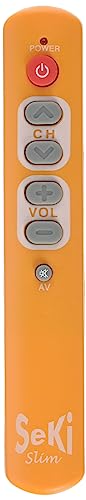 SeKi Slim orange lernfähige Universal-Fernbedienung mit großen Tasten - für Senioren + Kinder SeKi Slim orange lernfähige Universal-Fernbedienung mit großen Tasten - für Senioren + Kinder von SeKi