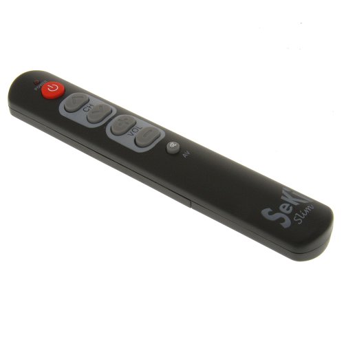 SeKi Slim schwarz lernfähige Universal-Fernbedienung mit großen Tasten - für Senioren + Kinder SeKi Slim schwarz lernfähige Universal-Fernbedienung mit großen Tasten - für Senioren + Kinder von SeKi