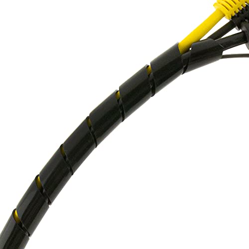 SeKi Spiralband 9-65mm 10 Meter Schwarz, Flexibler Kabelschlauch Spiralschlauch Kabel-Schutz; Zum Bündeln von Kabeln SeKi Spiralband 9-65mm 10 Meter Schwarz, Flexibler Kabelschlauch Spiralschlauch Kabel-Schutz; Zum Bündeln von Kabeln von SeKi