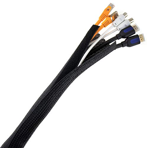 SeKi Universal Kabelschlauch mit Klettverschluss 20-30mm Kabelkanal 2 Meter von SeKi