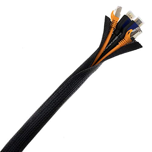 Universal Kabelschlauch mit Klettverschluss 15-20mm Kabelkanal 2 Meter von SeKi