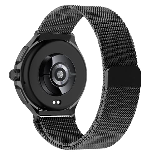 SeNool 22mm Armband für Xiaomi Watch S3/Watch 2 Pro/Watch S1 Pro, Metall Magnetversch Ersatzarmband Uhrenarmband für Huawei Watch GT4 46mm/Watch 4 46mm/Watch 4 Pro 48mm/Watch Ultimate - Schwarz von SeNool