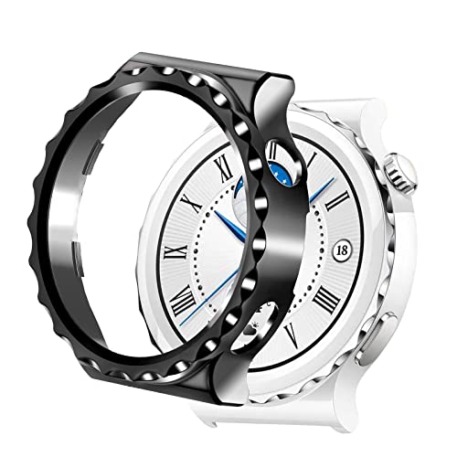 SeNool Hülle Kompatibel mit Huawei Watch GT 3 Pro 43mm, Harter PC Displayschutz Hülle [Anti-Kratzen, Shock Resistant, Wasserdicht], Schutzhülle für Huawei Watch GT 3 Pro 43mm - Schwarz von SeNool