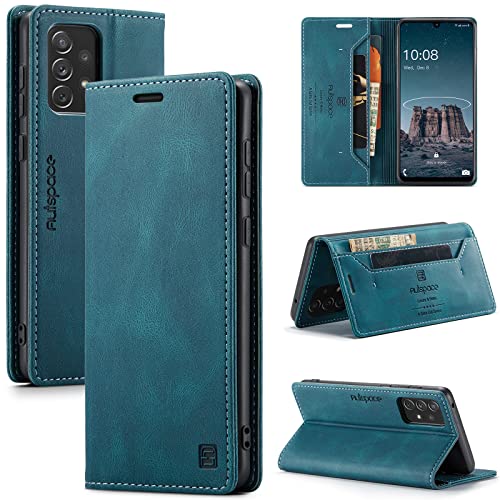 SeNool Hülle Kompatibel mit Samsung Galaxy A33 5G, Klapphülle Handyhülle mit [Kartenfächer] [Ständer Funktion], Schutzhülle Kompatibel mit Samsung Galaxy A33 5G - Blaugrün von SeNool