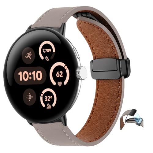 SeNool PU Lederarmband für Google Pixel Watch 3 41mm/Pixel Watch 2/Pixel Watch, Magnetverschluss Leder Ersatzarmband Uhrenarmbänder für Google Pixel Watch 3 41mm/Pixel Watch 2/Pixel Watch - Asche SeNool PU Lederarmband für Google Pixel Watch 3 41mm/Pixel Watch 2/Pixel Watch, Magnetverschluss Leder Ersatzarmband Uhrenarmbänder für Google Pixel Watch 3 41mm/Pixel Watch 2/Pixel Watch - Asche von SeNool
