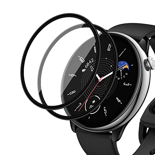 SeNool Schutzfolie Kompatibel mit Amazfit GTR Mini [2 Stück], 3D Full Coverage Displayschutz, [Anti-Kratzer, Blasenfrei, Anti-Fingerabdruck] Displayschutzfolie Kompatibel mit Amazfit GTR Mini von SeNool