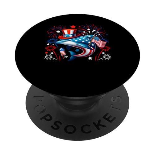 Delphin 4. Juli US-Flagge Feuerwerk Meerestier Patriotisches Team PopSockets Klebender PopGrip Delphin 4. Juli US-Flagge Feuerwerk Meerestier Patriotisches Team PopSockets Klebender PopGrip von Sea Animal 4th Of July Costume