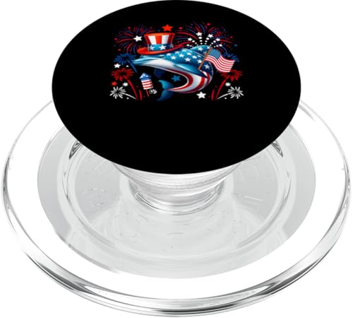 Delphin 4. Juli US-Flagge Feuerwerk Meerestier Patriotisches Team PopSockets PopGrip für MagSafe Delphin 4. Juli US-Flagge Feuerwerk Meerestier Patriotisches Team PopSockets PopGrip für MagSafe von Sea Animal 4th Of July Costume