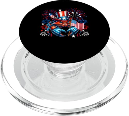 Krabbe 4. Juli US-Flagge Feuerwerk Meerestier patriotisch PopSockets PopGrip für MagSafe Krabbe 4. Juli US-Flagge Feuerwerk Meerestier patriotisch PopSockets PopGrip für MagSafe von Sea Animal 4th Of July Costume