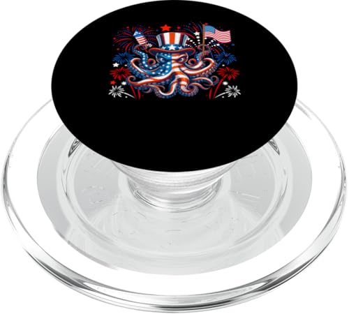 Oktopus 4. Juli US-Flagge Feuerwerk Meerestier Patriotisches Team PopSockets PopGrip für MagSafe Oktopus 4. Juli US-Flagge Feuerwerk Meerestier Patriotisches Team PopSockets PopGrip für MagSafe von Sea Animal 4th Of July Costume