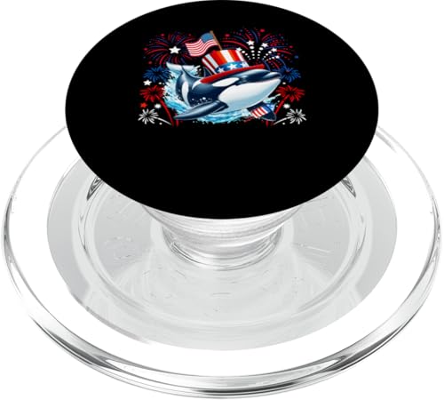 Orca 4. Juli US-Flagge Feuerwerk Meerestier Patriotisches Team PopSockets PopGrip für MagSafe Orca 4. Juli US-Flagge Feuerwerk Meerestier Patriotisches Team PopSockets PopGrip für MagSafe von Sea Animal 4th Of July Costume