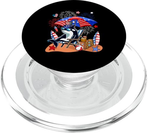 Orca Sonnenbrille Relaxing On Beach 4. Juli US-Flagge PopSockets PopGrip für MagSafe Orca Sonnenbrille Relaxing On Beach 4. Juli US-Flagge PopSockets PopGrip für MagSafe von Sea Animal 4th Of July Costume