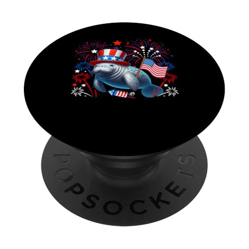 Seekuh 4. Juli US-Flagge Feuerwerk Meerestier Patriotisches Team PopSockets Klebender PopGrip Seekuh 4. Juli US-Flagge Feuerwerk Meerestier Patriotisches Team PopSockets Klebender PopGrip von Sea Animal 4th Of July Costume