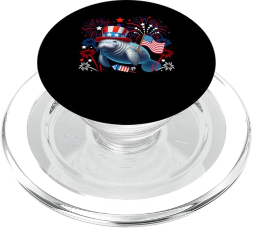 Seekuh 4. Juli US-Flagge Feuerwerk Meerestier Patriotisches Team PopSockets PopGrip für MagSafe Seekuh 4. Juli US-Flagge Feuerwerk Meerestier Patriotisches Team PopSockets PopGrip für MagSafe von Sea Animal 4th Of July Costume