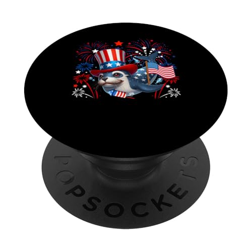Seelöwe 4. Juli US-Flagge Feuerwerk Meerestier patriotisch PopSockets Klebender PopGrip Seelöwe 4. Juli US-Flagge Feuerwerk Meerestier patriotisch PopSockets Klebender PopGrip von Sea Animal 4th Of July Costume