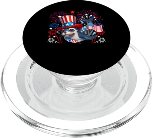 Seelöwe 4. Juli US-Flagge Feuerwerk Meerestier patriotisch PopSockets PopGrip für MagSafe Seelöwe 4. Juli US-Flagge Feuerwerk Meerestier patriotisch PopSockets PopGrip für MagSafe von Sea Animal 4th Of July Costume
