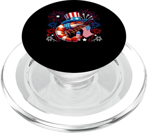 Shrimp 4. Juli US-Flagge Feuerwerk Meerestier Patriotisches Team PopSockets PopGrip für MagSafe Shrimp 4. Juli US-Flagge Feuerwerk Meerestier Patriotisches Team PopSockets PopGrip für MagSafe von Sea Animal 4th Of July Costume