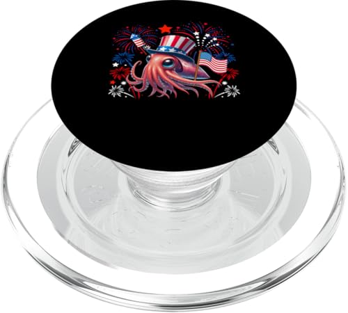 Tintenfisch 4. Juli US-Flagge Feuerwerk Meerestier Patriotisches Team PopSockets PopGrip für MagSafe Tintenfisch 4. Juli US-Flagge Feuerwerk Meerestier Patriotisches Team PopSockets PopGrip für MagSafe von Sea Animal 4th Of July Costume