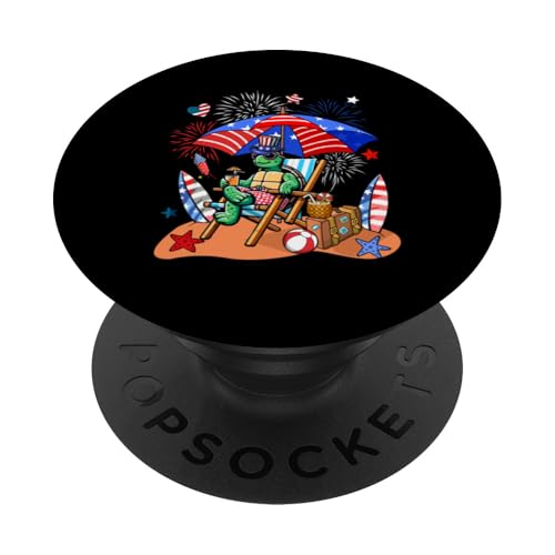 Turtle Sonnenbrille Relaxing On Beach 4. Juli US-Flagge PopSockets Klebender PopGrip Turtle Sonnenbrille Relaxing On Beach 4. Juli US-Flagge PopSockets Klebender PopGrip von Sea Animal 4th Of July Costume
