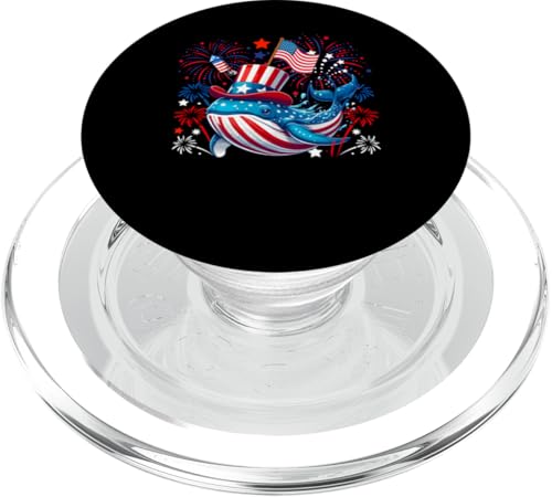 Wal 4. Juli US-Flagge Feuerwerk Meerestier Patriotisches Team PopSockets PopGrip für MagSafe Wal 4. Juli US-Flagge Feuerwerk Meerestier Patriotisches Team PopSockets PopGrip für MagSafe von Sea Animal 4th Of July Costume