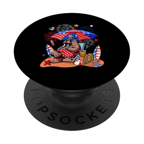 Walrus Sonnenbrille Relaxing On Beach 4. Juli US-Flagge PopSockets Klebender PopGrip Walrus Sonnenbrille Relaxing On Beach 4. Juli US-Flagge PopSockets Klebender PopGrip von Sea Animal 4th Of July Costume