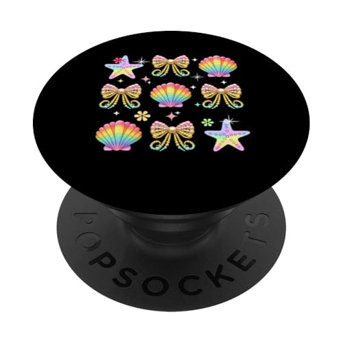 Three Colorful Clams Bow Ties Costume Girls Women Kids PopSockets Klebender PopGrip von Sea Animal Vacations Costume