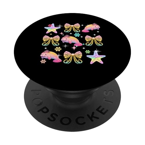 Three Colorful Manatees Bow Ties Costume Girls Women Kids PopSockets Klebender PopGrip Three Colorful Manatees Bow Ties Costume Girls Women Kids PopSockets Klebender PopGrip von Sea Animal Vacations Costume