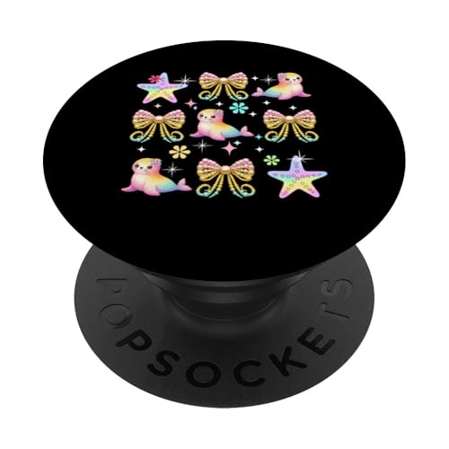 Three Colorful Sea Lions Bow Ties Costume Girls Women Kids PopSockets Klebender PopGrip Three Colorful Sea Lions Bow Ties Costume Girls Women Kids PopSockets Klebender PopGrip von Sea Animal Vacations Costume