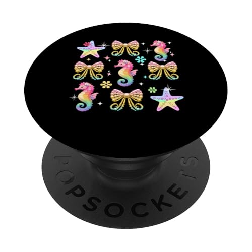Three Colorful Seahorses Bow Ties Costume Girls Women Kids PopSockets Klebender PopGrip Three Colorful Seahorses Bow Ties Costume Girls Women Kids PopSockets Klebender PopGrip von Sea Animal Vacations Costume