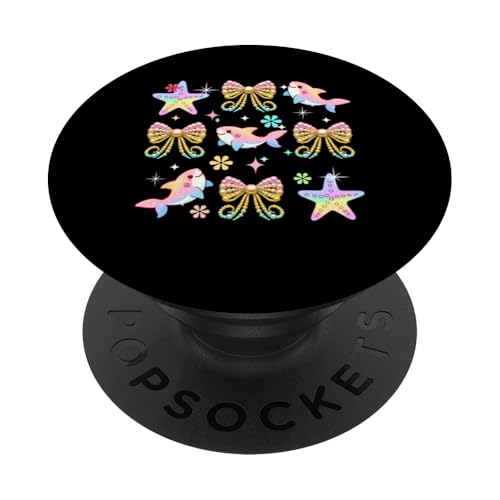 Three Colorful Sharks Bow Ties Costume Girls Women Kids PopSockets Klebender PopGrip Three Colorful Sharks Bow Ties Costume Girls Women Kids PopSockets Klebender PopGrip von Sea Animal Vacations Costume