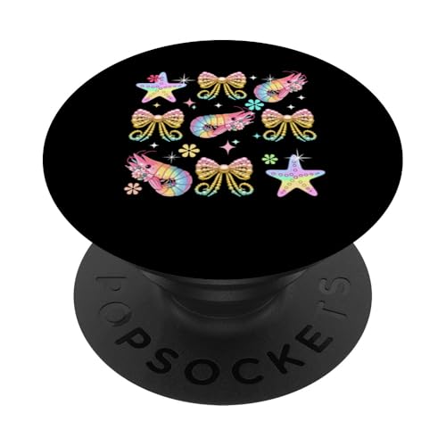 Three Colorful Shrimps Bow Ties Costume Girls Women Kids PopSockets Klebender PopGrip Three Colorful Shrimps Bow Ties Costume Girls Women Kids PopSockets Klebender PopGrip von Sea Animal Vacations Costume
