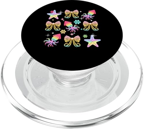 Three Colorful Squids Bow Ties Costume Girls Women Kids PopSockets PopGrip für MagSafe von Sea Animal Vacations Costume
