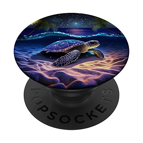 Meeresschildkröte Nacht am Strand unter Sternenhimmel, Meeresschildkröte PopSockets Klebender PopGrip Meeresschildkröte Nacht am Strand unter Sternenhimmel, Meeresschildkröte PopSockets Klebender PopGrip von Sea Turtles in Ocean for Turtle Lover