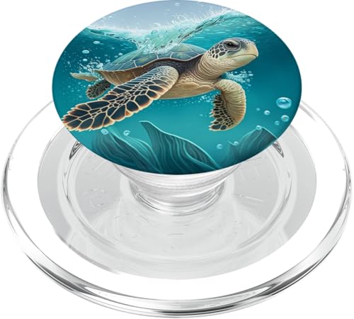 Sea Turtles in Ocean for Turtle Lover - Meeresschildkröte im Ozean, PopSockets PopGrip für MagSafe-kompatibles iPhone (Transparent) Sea Turtles in Ocean for Turtle Lover - Meeresschildkröte im Ozean, PopSockets PopGrip für MagSafe-kompatibles iPhone (Transparent) von Sea Turtles in Ocean for Turtle Lover