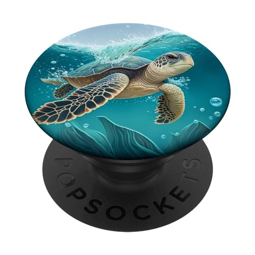 Sea Turtles in Ocean for Turtle Lover Meeresschildkröte im Ozean, PopSockets Klebender PopGrip für Smartphones mit glatten, harten Plastikgehäusen, Schwarz Sea Turtles in Ocean for Turtle Lover Meeresschildkröte im Ozean, PopSockets Klebender PopGrip für Smartphones mit glatten, harten Plastikgehäusen, Schwarz von Sea Turtles in Ocean for Turtle Lover