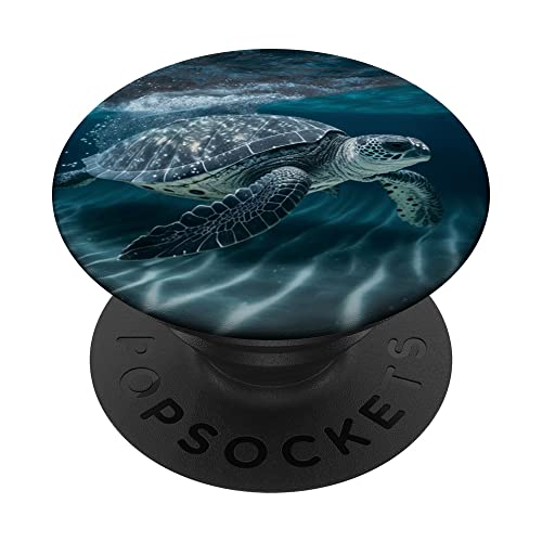 Meeresschildkröte im Ozean, Meeresschildkröte PopSockets mit austauschbarem PopGrip Meeresschildkröte im Ozean, Meeresschildkröte PopSockets mit austauschbarem PopGrip von Sea Turtles in Ocean for Turtle Lover