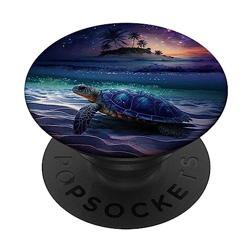 Sea Turtle Night On The Beach Under Sternenhimmel, Meeresschildkröte PopSockets mit austauschbarem PopGrip Sea Turtle Night On The Beach Under Sternenhimmel, Meeresschildkröte PopSockets mit austauschbarem PopGrip von Sea Turtles in Ocean for Turtle Lover