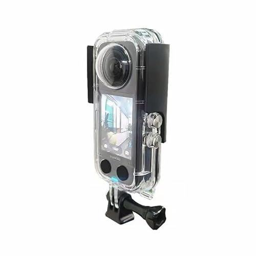 Insta360 X3 Panoramic Camera Waterproof Case, 195FT/60M IPX8 Certified Sports Underwater Swimming Diving Surfing Snorkeling Case (transparent) von Sea frogs