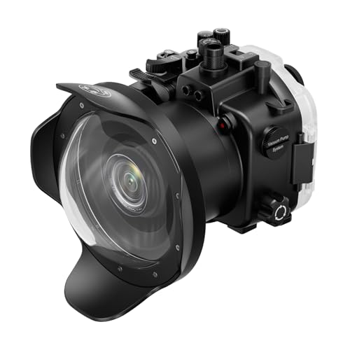 Sea frogs 40m/130ft Professional Underwater Camera Housing for Sony A7R IV with Wide Angle Dome Port (A7RIV+WA005A) von Sea frogs