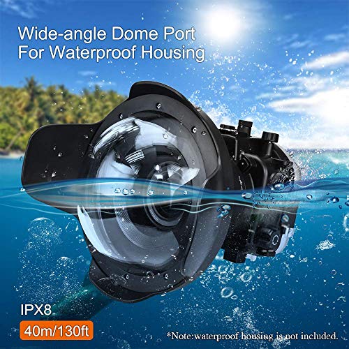 Sea frogs 8" Dry Dome Port for A6xxx Series Salted Line & Sony a7 II(28-70mm/16-35mm/24-70mm) Panasonic GH5 (12-60mm) Waterproof housing 40M/130FT von Sea frogs
