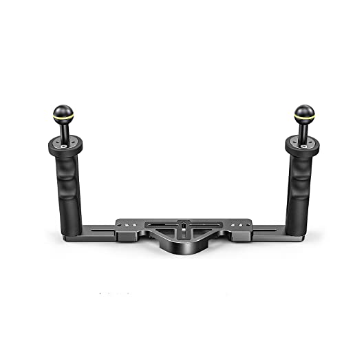 Sea frogs Aluminiumlegierung Tauchen Griff Tray Halterung Dual Handheld Hand Griff Video Stabilisator Tragbare Balancer Halter mit Ball Adapter TS-7 Sea frogs Aluminiumlegierung Tauchen Griff Tray Halterung Dual Handheld Hand Griff Video Stabilisator Tragbare Balancer Halter mit Ball Adapter TS-7 von Sea frogs